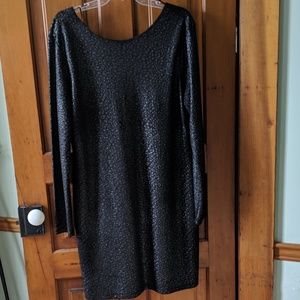 Black Sparkly Bodycon Dress